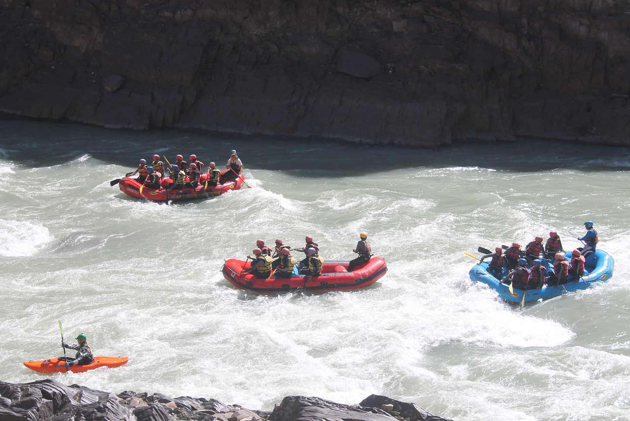 Rafting at Pahalgam